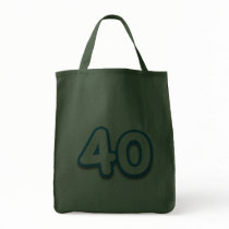 40 Year Birthday or Anniversary - Add Text Canvas Bag