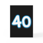 40 Year Birthday or Anniversary - Add Text Greeting Card