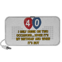 40 year old birthday designs mini speakers