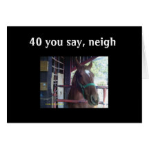 "40" YOU SAY - NEIGH! CARDS