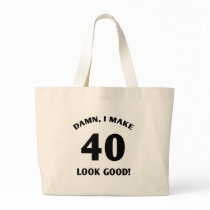 40 Yr Old Gag Gift Canvas Bags