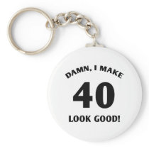 40 Yr Old Gag Gift Key Chain