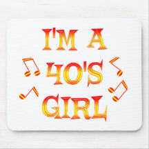 40s Girl Mouse Pad