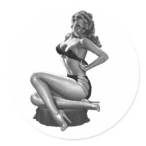 40's Pinup Beauty Stickers