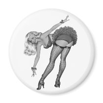 40's Pinup Girl #3 Refrigerator Magnets