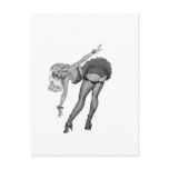 40's Pinup Girl #3 Post Card
