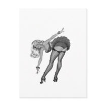 40's Pinup Girl #3 Post Card