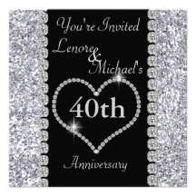 40th Anniversary Party Invitation