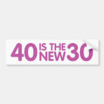 40th Birthday Bumper Stickers