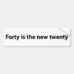 40th Birthday Bumper Stickers