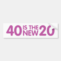 40th Birthday bumper stickers