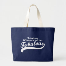 40th Birthday Canvas Bags