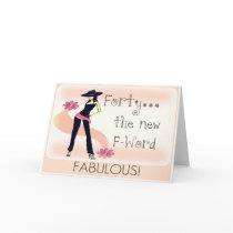 40th Birthday Card for Women