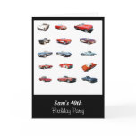 40th Birthday card invitation