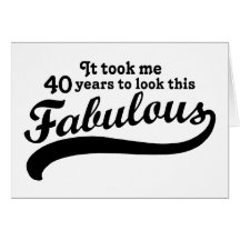 40th Birthday Cards