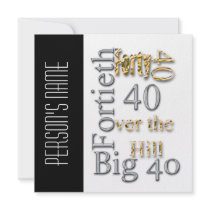 40th birthday celebration party major CUSTOMIZE