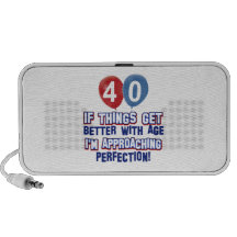 40th birthday designs speaker