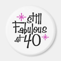 40th Birthday Fridge Magnet