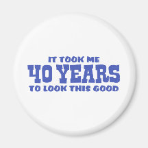 40th Birthday Fridge Magnets