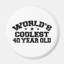 40th Birthday Fridge Magnets
