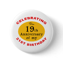 40th Birthday Gag Gifts Pins