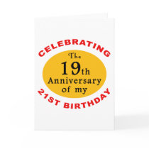 40th Birthday Gag Gifts Card