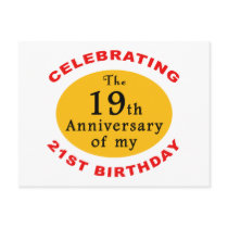 40th Birthday Gag Gifts Postcard