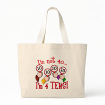 40th Birthday Humour T shirt Canvas Bag
