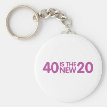 40th Birthday Keychain