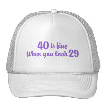 40th Birthday Mesh Hats