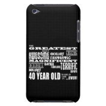 40th Birthday Party Greatest Forty Year Old Barely There iPod Covers