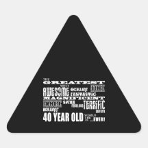40th Birthday Party Greatest Forty Year Old Sticker