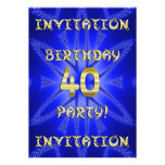 40th Birthday party invitation