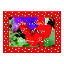 40th Birthday Party Invitation
