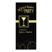 40th Birthday Party Invitations