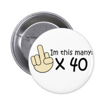 40th Birthday Pin