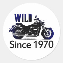 40th Birthday Round Stickers