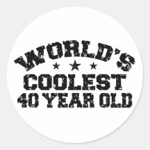 40th Birthday Sticker