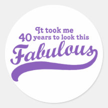 40th Birthday Sticker