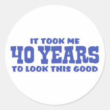 40th Birthday Sticker