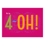 40th Birthday - the Big 4-OH! Invitation