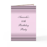 40th pink Birthday Card 40th birthday