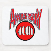 40th Wedding Anniversary Gifts Mousepad