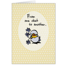 4146 One Chick Easter Greeting Card
