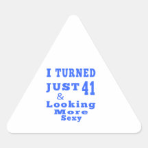 41 birthday designs sticker