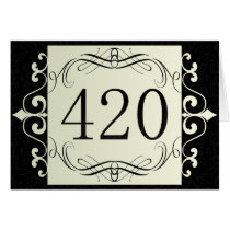 420 Area Code Greeting Card