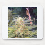 420 break time mousepad computer pad marijuana pot