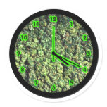 420 BUD Clock funny stoner buds chronic cannibus Stickers