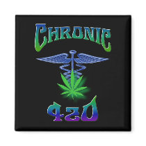 420 - Designer Square Magnet