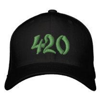420 EMBROIDERED BASEBALL CAPS